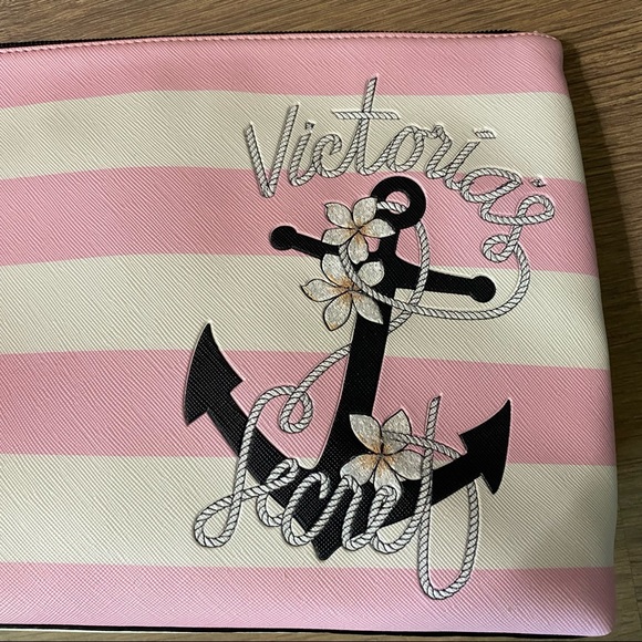 🟣 VICTORIA’S SECRET Paradise Stripe Bag NEW - Picture 7 of 11